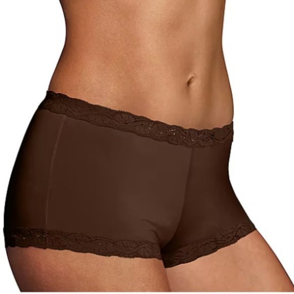 Maidenform Classic Boyshort Panty 40760- Brown Small